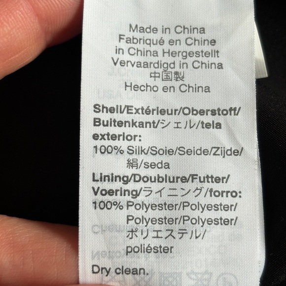 Madewell Silk Button Front Swing Dress Black Feline Floral AB340 Size 8 - Picture 10 of 15